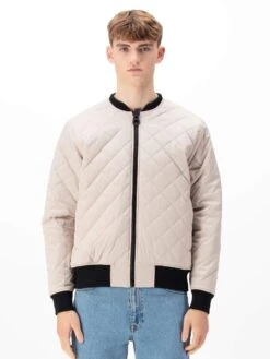 SUZHOU REVERSIBLE BOMBER JACKET -Luke Clothing Store M770750 DK NAVY ECRU 1A