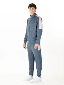 RONALDO OVERPRINT TRACKSUIT -Luke Clothing Store M780350 DENIM BLUE DK ECRU 2 9022636c 78cb 4f03 81bb c955d4841f70