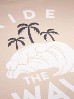 SOLSTICE RELAXED FIT T-SHIRT -Luke Clothing Store M800152 SOLSTICE DARK ECRU 4