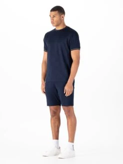 ARRIBA SHORT SET -Luke Clothing Store M800166 NAVY 2 FULL LENGHT