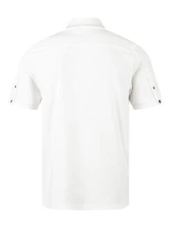PENRITH ZIP NECK SHORT SLEEVE POLO -Luke Clothing Store M811401 WHITE 2