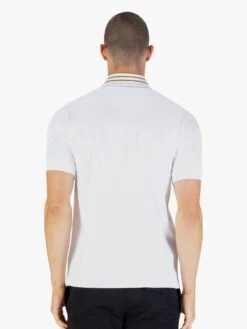 THROOP ZIP NECK POLO 10 THROOP ZIP NECK POLO -Luke Clothing Store M811450 WHITE 3