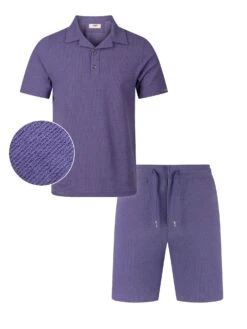 MADERAS WAFFLE TEXTURED SHORT SET