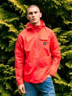 NEPAL HOODED JACKET -Luke Clothing Store Nepal red1