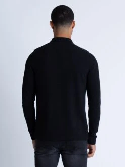 WILLIAMS LS POLO -Luke Clothing Store ZM12010A LS BLACK 3