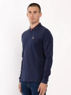WILLIAMS LONG SLEEVE POLO -Luke Clothing Store ZM12010A NAVY 2 5e4a36cb 3dfa 44f5 a463 6dba800c616e